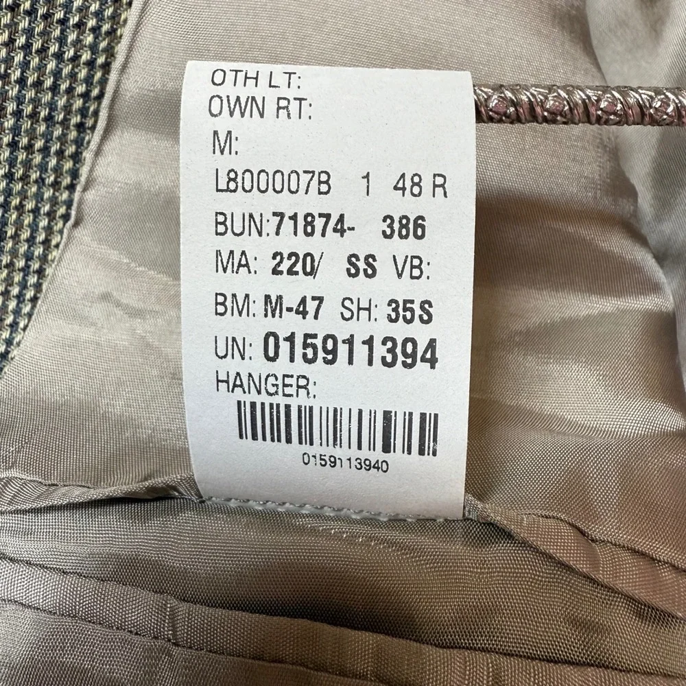 Lauren Ralph Lauren Mens 48R Wool Sport Coat Brown Houndstooth Blazer Canada